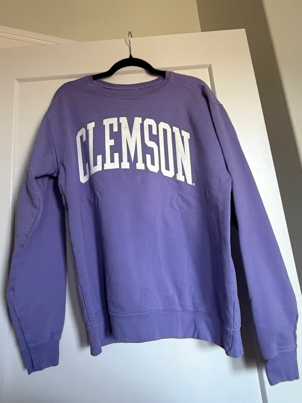 Clemson Purple Crewneck Sweatshirt